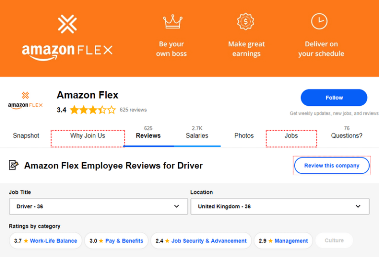 amazon flex driver app for android