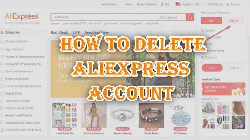 How To Delete Aliexpress Account