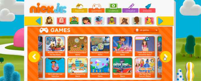 nick jr games dora