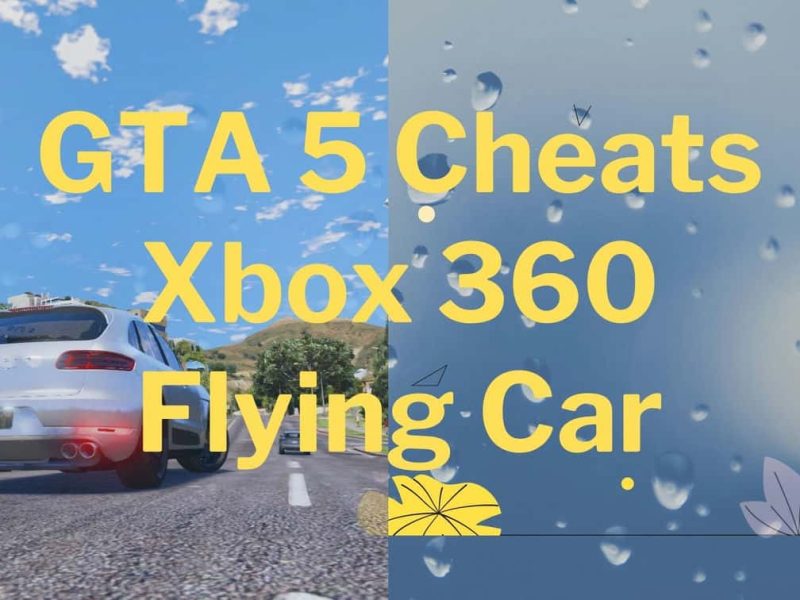 GTA 5 Cheats Xbox 360 Flying Cars