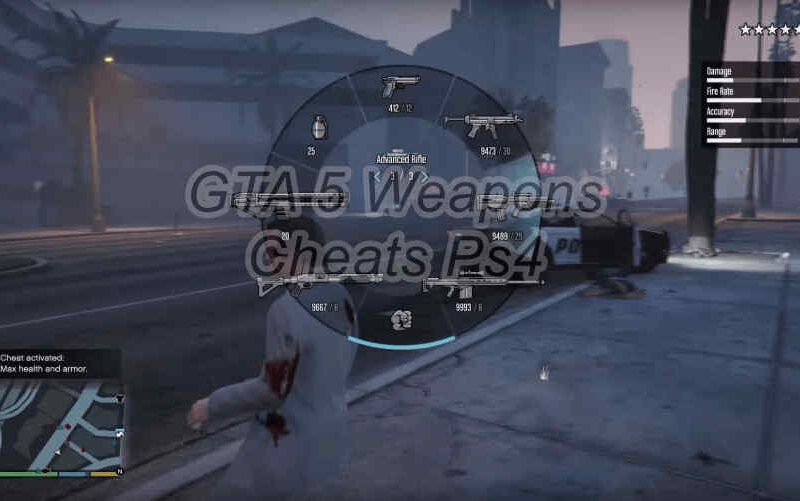 Weapons Cheat GTA 5 PS4