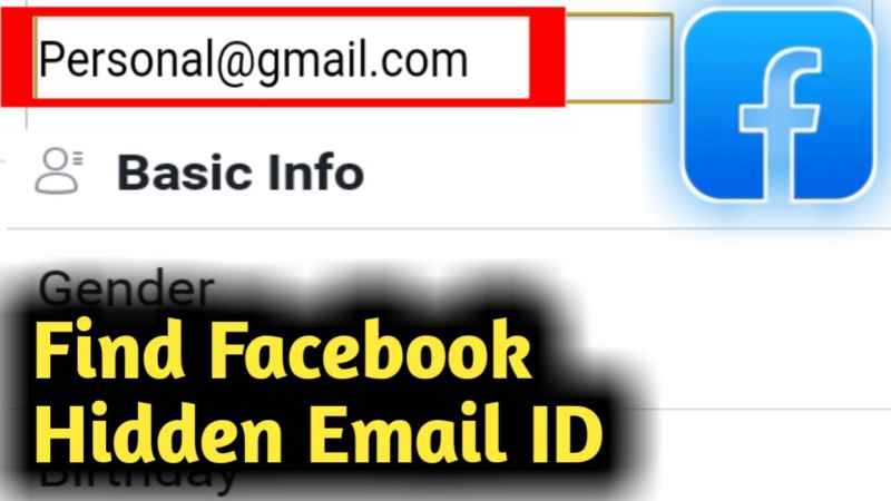 How To Find Facebook Email Address When It Is Hidden